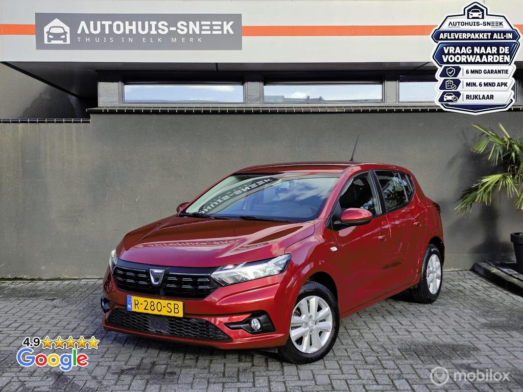 Dacia Sandero 1.0 TCe 90 Comfort |1e Eig. |Navi |Cam.|Cruise
