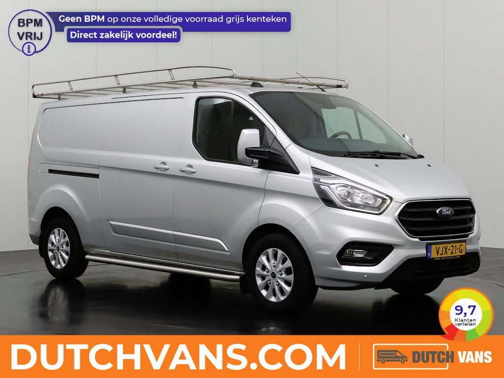 Ford Transit Custom 2.0TDCI Automaat Lang Limited | Imperiaal | trekhaak | 2xSchuifdeur | Airco | Cruise | 3-Zits