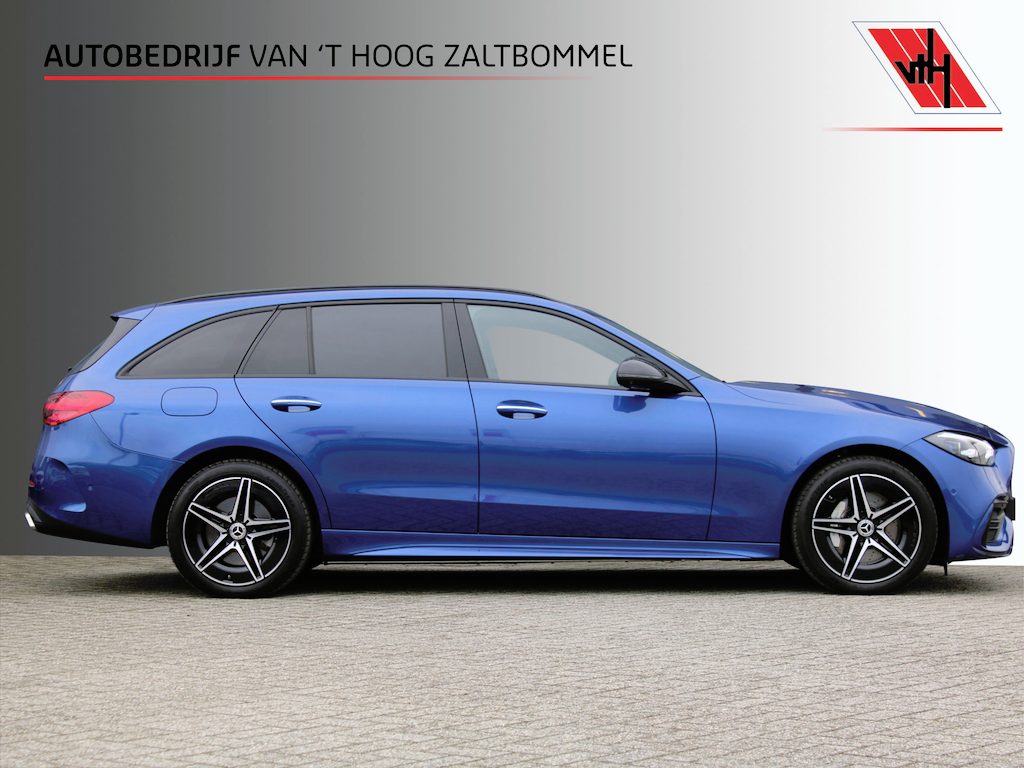 Mercedes-Benz C-klasse Estate 300e AMG Line NIGHT PAKKET LEDER DISTRONIC HEAD-UP KEY-LESS GO 360-CAMERA TREKHAAK