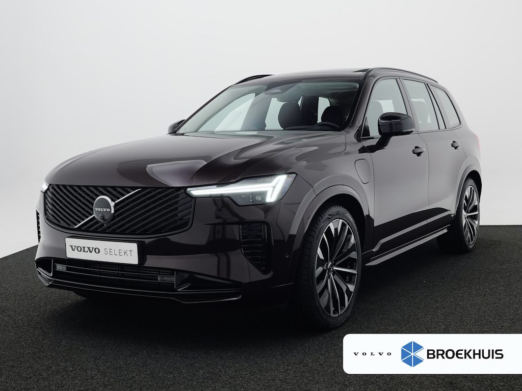 Volvo XC90 T8 Recharge Ultra Dark | Luchtvering | Bowers & Wilkins | Stoelventilatie & Massage | Head-Up | Trekhaak | 360° Camera | Panoramadak