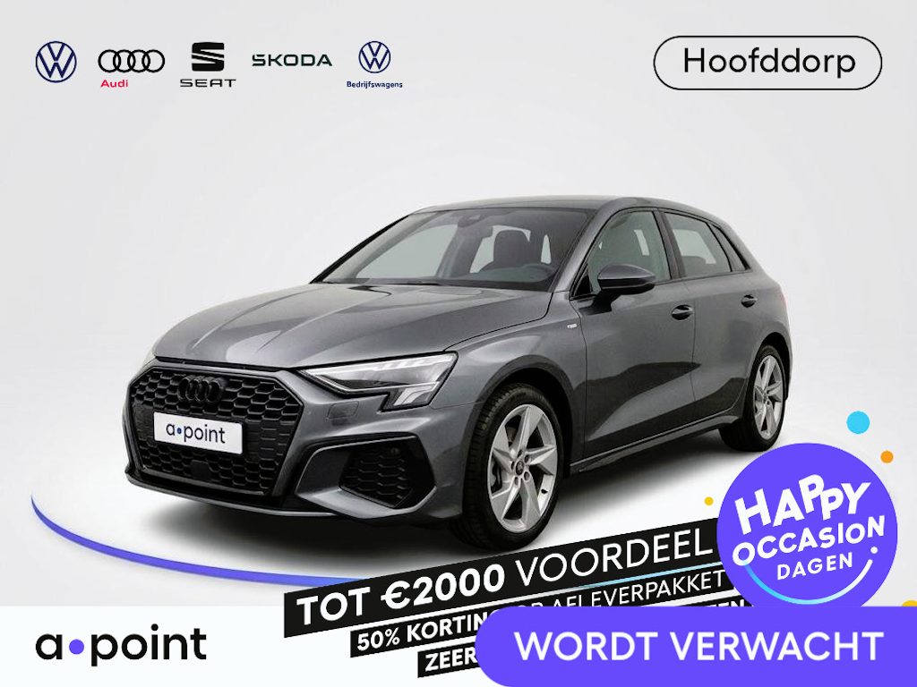 Audi A3 Sportback 30 TFSI S edition 110pk | Navigatie | S line interieur | Apple Carplay /-Android auto | 17 inch Lichtmetalen velgen | Cruise controle | Parkeersensoren voor en achter