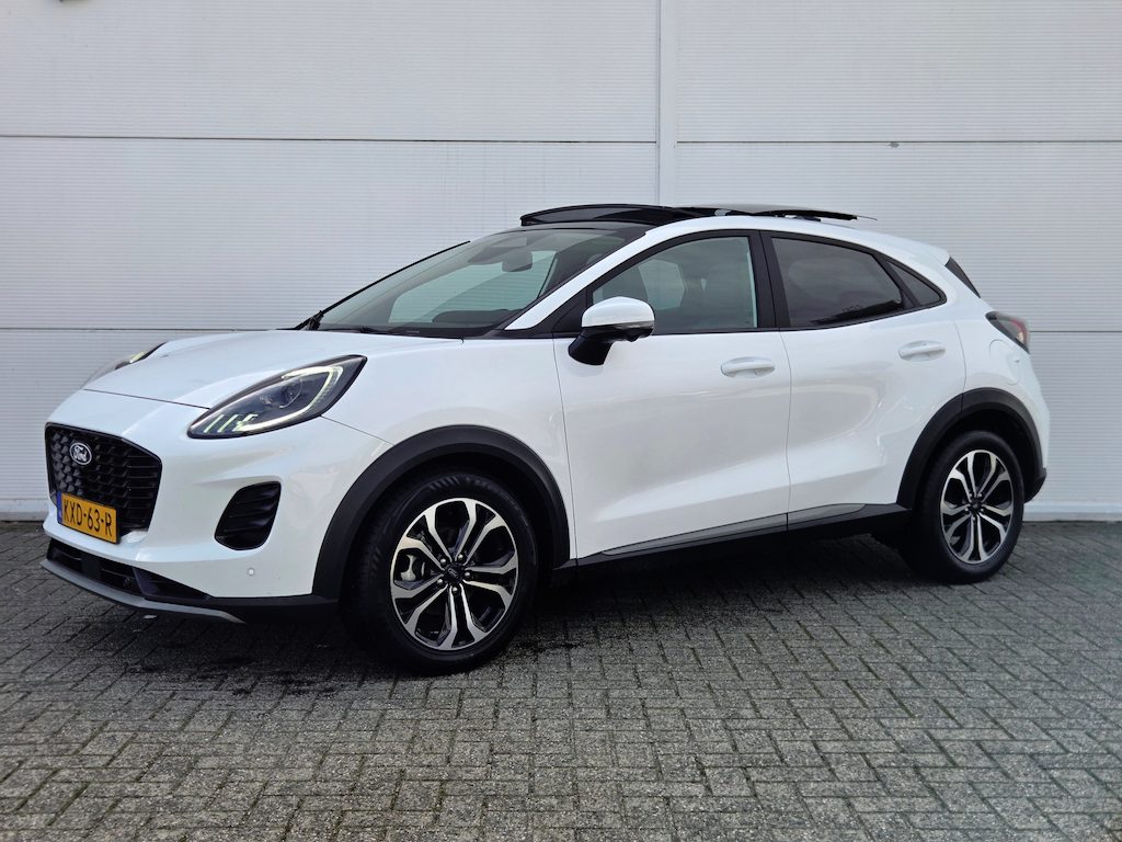 Ford Puma Titanium | Adaptive Cruise Control / Stoel- en stuurwielverwarming / Elektrisch schuif/kantel-dak / 360 Camera / Volledig onderhouden / | Adaptive Cruise | Apple Carplay/Android Auto|telefoonintegratie premium | DAB ontvanger