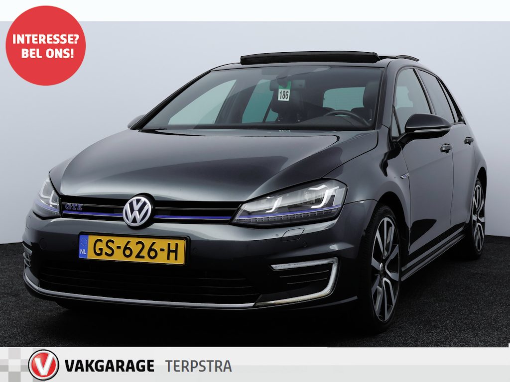 Volkswagen Golf 1.4 TSI GTE/ Open Pano-Dak!/ Trekhaak/ Automaat/ Standkachel/ Camera/ Stoelverw./ Zwarte Hemel/ 18''LMV/ DAB+/ Apple+Android/ Clima/ Navi/ Cruise/ PDC V+A.