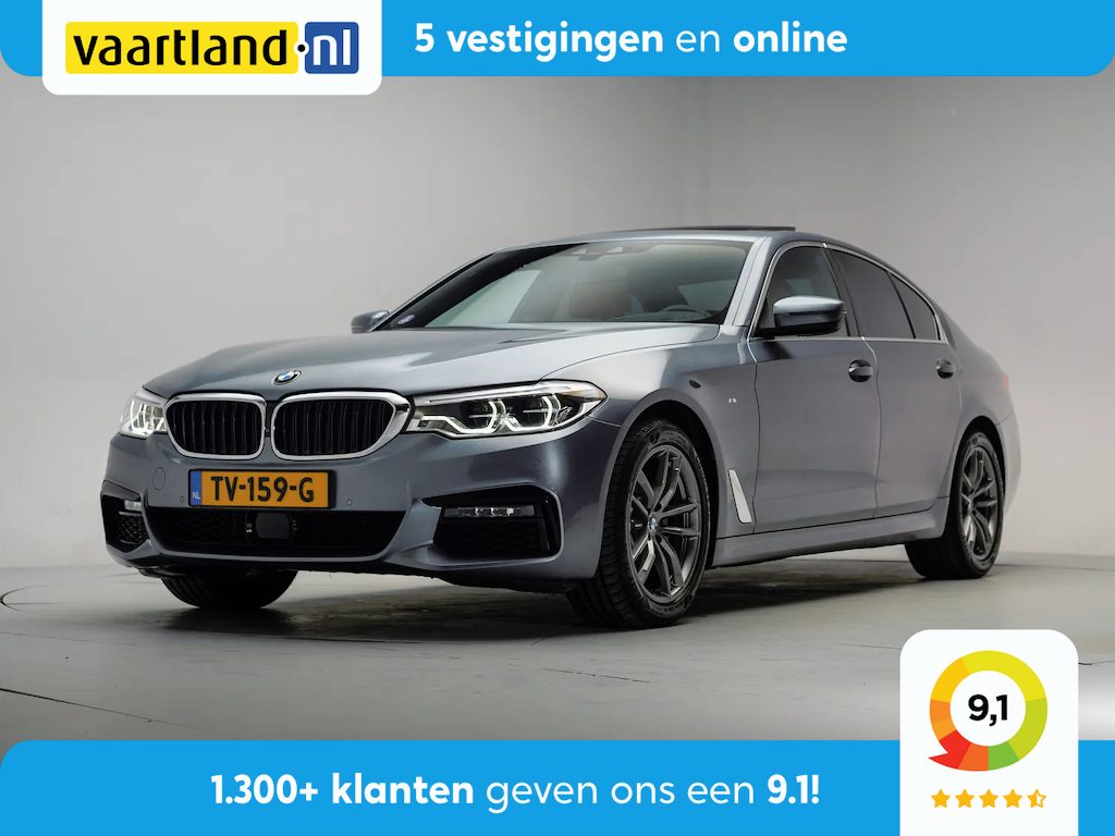 BMW 5-Serie 520i M Sport High Executive Aut. [ Schuifdak Harman/Kardon 360°cam Leder Comfortstoelen ]