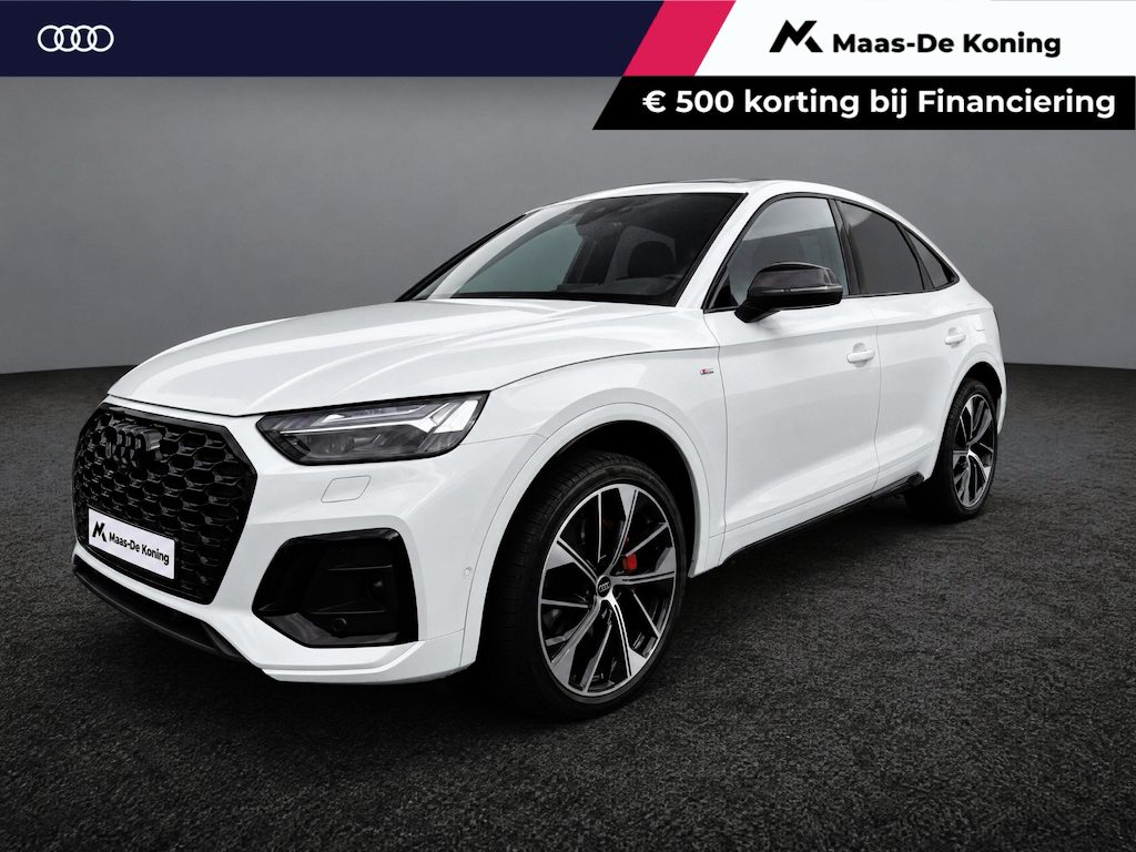 Audi Q5 Sportback 55 TFSIe 367pk S edition · Panoramadak · Luchtvering · 360 Camera · Elek. Voorstoel · Keyless · Head-Up · 21'' Inch · Apple/Android Car Play · Garantie t/m 01-11-2027 of 100.000km