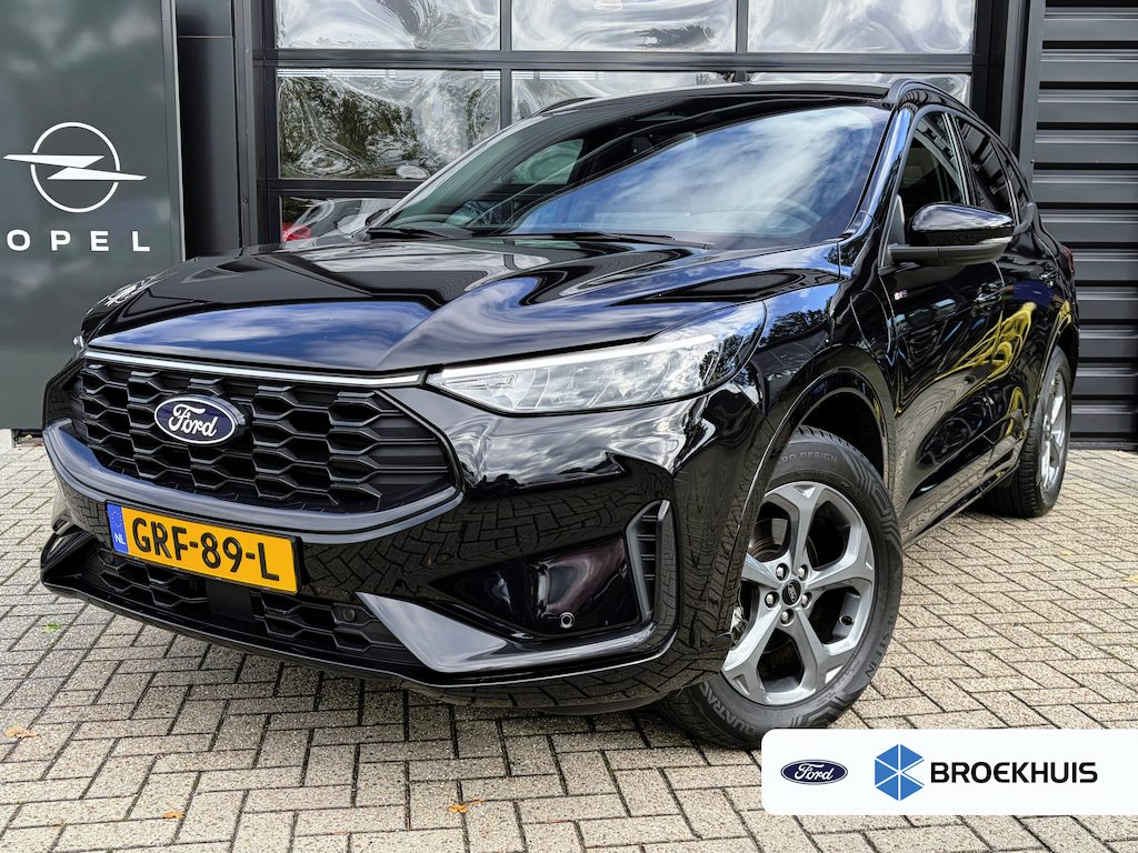 Ford Kuga 2.5 PHEV 243 PK ST-Line | 2100 TREKGEWICHT| TREKHAAK ELEKTRISCH WEGKLAPBARE| STUUR, STOEL, VOORRUIT EN ACHTERBANK VERWARMING| KEYLESS ENTRY & START| FULL LED| NAVIGATIE + APPLE CARPLAY/ANDROID AUTO| CAMERA + PARKEERSENSOREN| BROEKHUIS GELEVERD| EERSTE EIGENAAR|