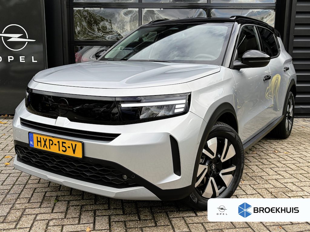 Opel Frontera 1.2 Turbo Hybrid 145 PK GS | 2+6 JAAR GARANTIE| STUUR, STOEL EN VOORRUITVERWARMING| DODEHOEK DETECTIE| COMFORTSTOELEN| NAVIGATIE + APPLE CARPLAY/ANDROID AUTO| CAMERA + PARKEERSENSOREN| DRAADLOZE TELEFOONLADER| EERSTE EIGENAAR|