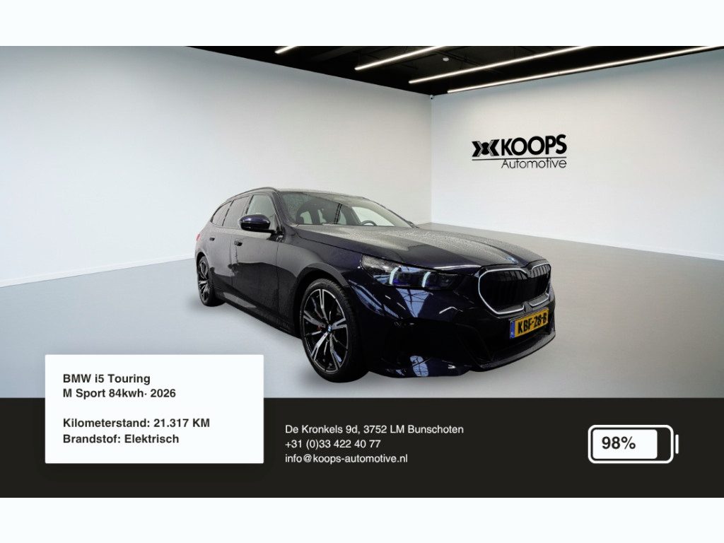 BMW i5 Touring eDrive40 SOH 98% | M sport pakket | Ass. Driving