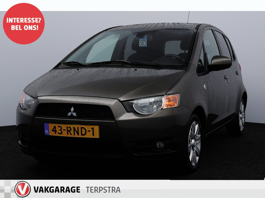 Mitsubishi Colt 1.3 Edition Two/ APK 11-2027!/ HISTORIE!/ Airco/ Cruise/ Elek. pakket/ Bluetooht/ Isofix/ 16'' LMV/ Radio-AUX & USB/ Multi. LEDER. Stuur/ Mistl./ Extra getint glas.