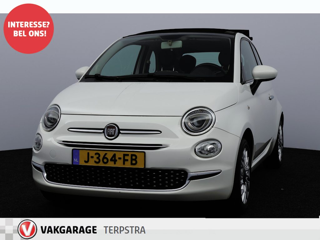 Fiat 500C 1.2/ Cabrio!/ Automaat!/ 15''LMV/ Clima/ Bluetooth/ Multi.LEDER.Stuur/ Elek.pakket/ Isofix/ PDC Achter.