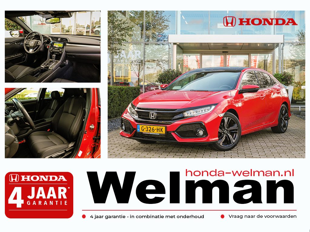 Honda Civic 1.0i VTEC EXECUTIVE - TURBO - AUTOMAAT - PANORAMADAK