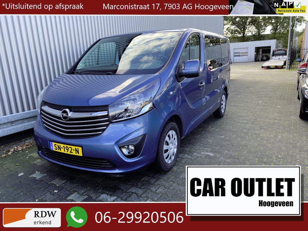 Opel Vivaro Combi 1.6 CDTI L1H1 BiTurbo ecoFLEX 8 pesoons, A/C, CC, Navi, PDC & Cam, – Inruil Mogelijk –