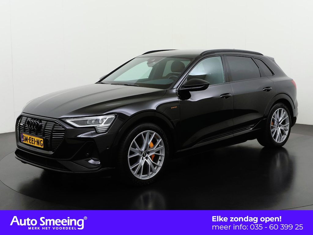Audi E-tron 55 quattro S-Line Shadow Look 95 kWh | SOH 92% | Valcona Leder | Zondag Open!