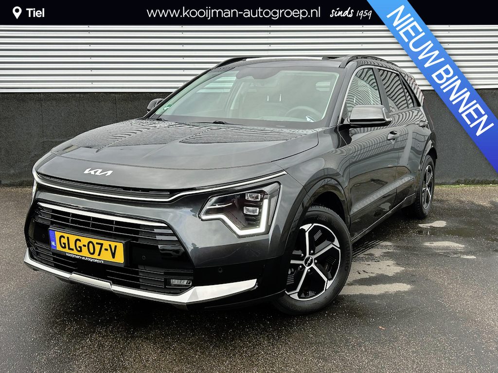 Kia Niro Hybrid 1.6 GDi DynamicPlusLine Shuif/kanteldak, 1e eign. Nieuw geleverd, Dodehoekdetectie, Smart Key, Stoel- & Stuurwiel verwarmd, Elek. achterklep,
