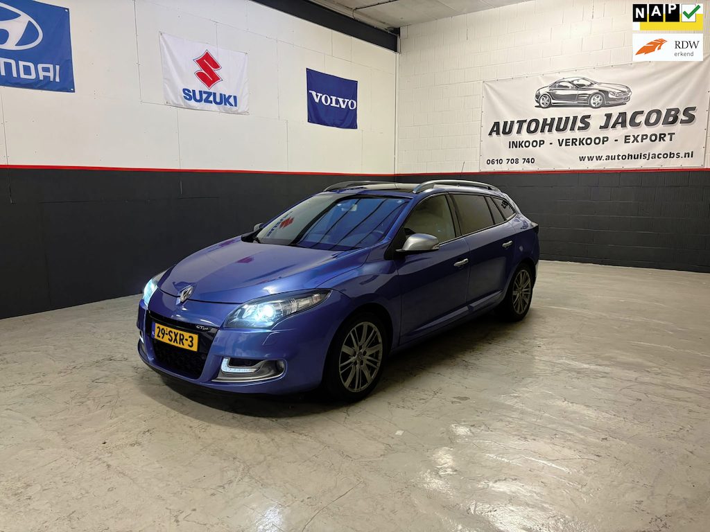 Renault Megane Estate 1.4 TCe GT-Line APK 16-12-27 Schuif/Kanteldak Pano Pano Airco Cruise Navi Pdc Trekhaak Half Leder