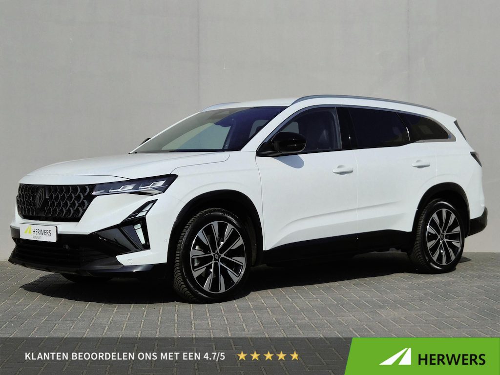 Renault Espace E-Tech full hybrid 200 techno 7p. / Fabrieksgarantie tot 10-2027 / All Season Banden / Trekgewicht 1500 kg / Elektrische Achterklep / Achteruitrijcamera / Stuur- Stoel & Voorruitverwarming / Elektrisch Verstelbare Stoel met Massage / Adaptief Cruise Control / Apple Carplay & Android Auto /
