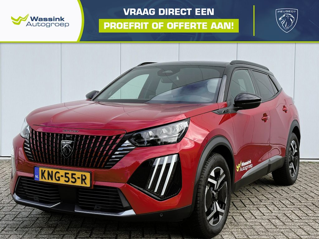 Peugeot 2008 1.2 Hybrid 145 GT | Navigatie | Voor- en Achteruitrijcamera | CarPlay | Trekhaak 1100kg | All-season banden | Adaptive cruise |