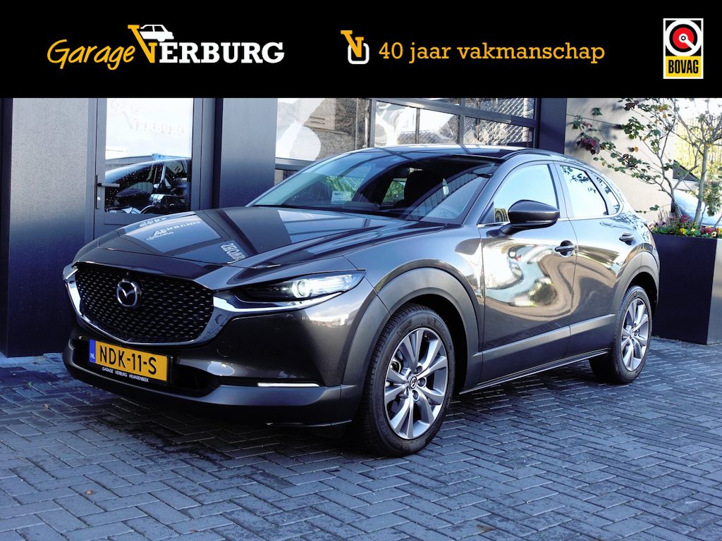 Mazda CX-30 2.0 e-SkyActiv-G Hybrid Comfort (Navi/Carplay,Camera360,AdaptiveCruise,Stoel+Stuurverwarming,Elek.achterklep,Keyless)