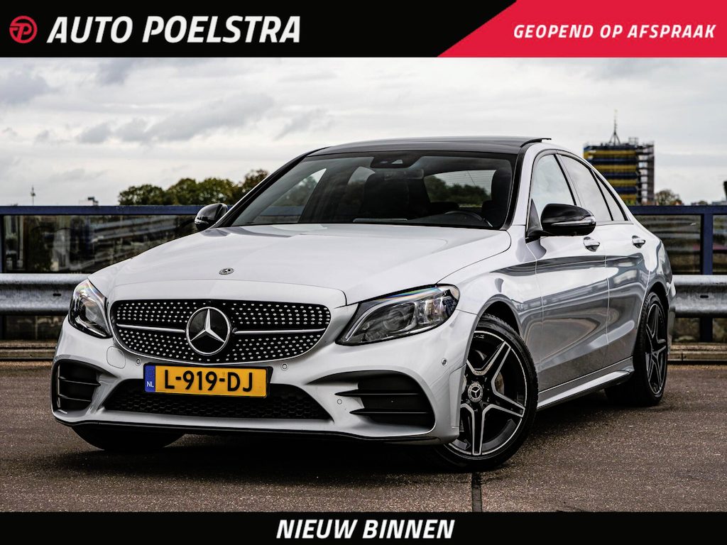 Mercedes-Benz C-klasse 200 AMG Night Edition 184 PK | Panoramadak | Sfeerverlichting | Multibeam LED | Digital Cockpit | 360 Camera | Sfeerverlichting | Dealeronderhouden
