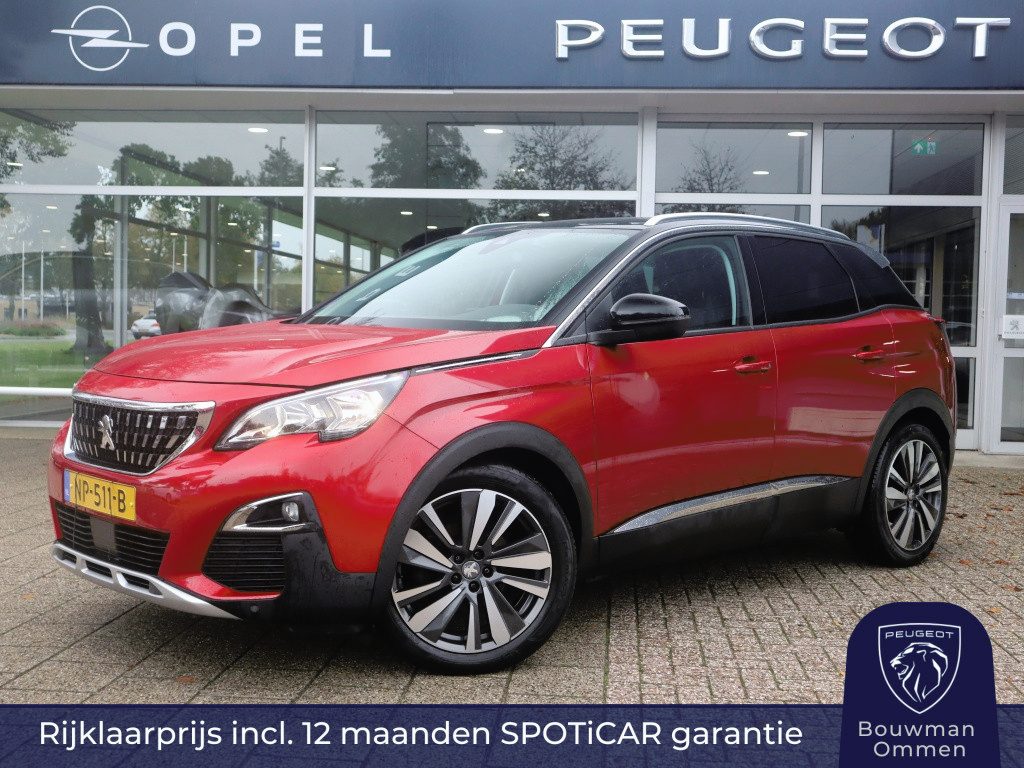 Peugeot 3008 SUV Première PureTech 130pk S&S, Rijklaarprijs, Navigatie Camera Black diamond dak Trekhaak