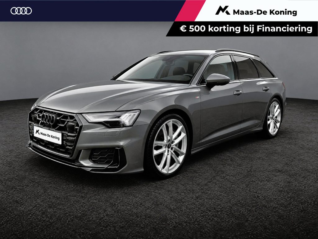 Audi A6 Avant 50 TFSIe 299pk Quattro S edition Competition · Trekhaak · Alarm · Elek. Voorstoelen · Apple/Android Car Play · Stoelverwarming · Garantie t/m 28-03-2028 of 100.000km