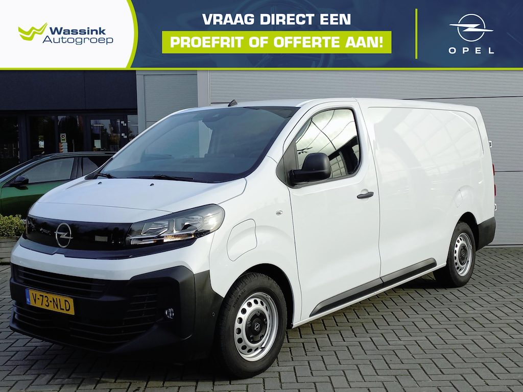 Opel Vivaro-e Electric EV 75 kWh 136pk L3 I SOH 98% | Airconditioning | Navigatie via app | Bijrijdersbank | Onboard lader 11Kw - 3 fase | Geïsoleerde comfort scheidingswand | Surround View pakket
