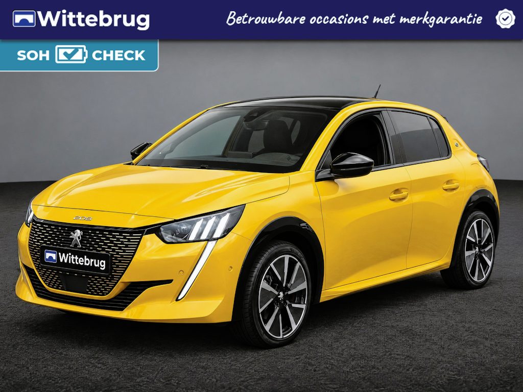Peugeot e-208 EV GT Pack 50 kWh SOH 91,06% GT | Adaptive Cruise | Navigatie | Camera | Parkeersensoren V+A | Stoelverwarming | Keyless | Apple CarPlay YP