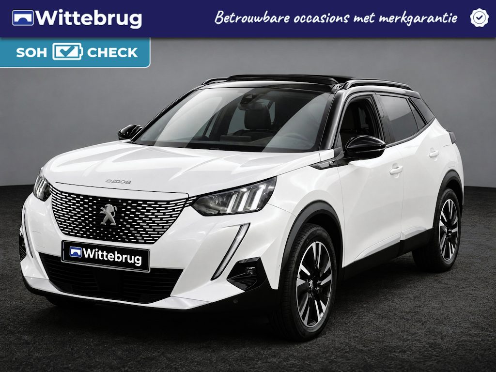 Peugeot e-2008 EV GT Pack 50 kWh SOH 90,06% GT | Panoramadak | Adaptive Cruise | Navigatie | Camera | Stoelverwarming | Keyless | Apple CarPlay YP