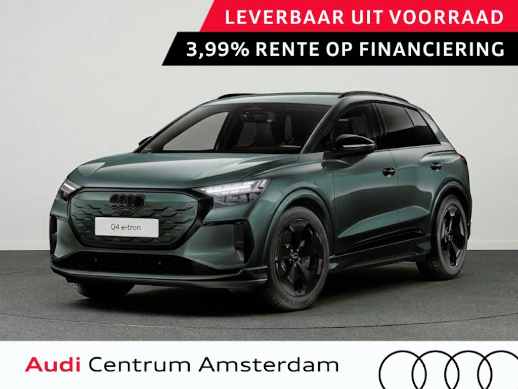 Audi Q4 e-tron S edition 40 204 pk | Optiekpakket zwart | Privacy glas | Trekhaak | Leder/stof bekleding |