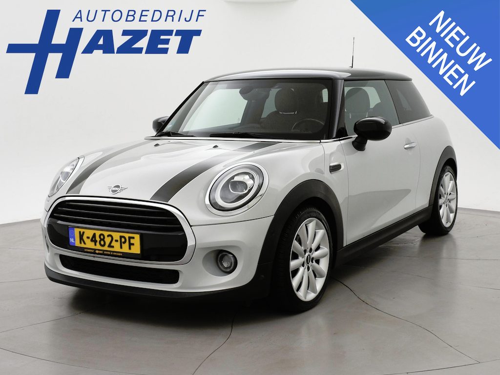 MINI Cooper 3-Deurs 1.5 AUT. WHITE SILVER + LED | UNION JACK ACHTERLICHTEN | APPLE CARPLAY | STOELVERWARMING