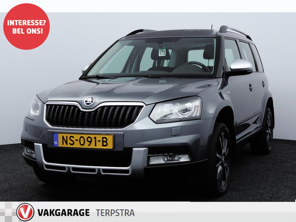 Skoda Yeti 1.2 TSI Greentech JOY/ Automaat!/ Trekhaak/ Xenon/ 17''LMV/ Stoelverw./ Camera/ Clima/ Navi/ Cruise/ Bluetooth/ Multi.LEDER.Stuur/ Elek.Pakket/ Isofix/ PDC V+A.