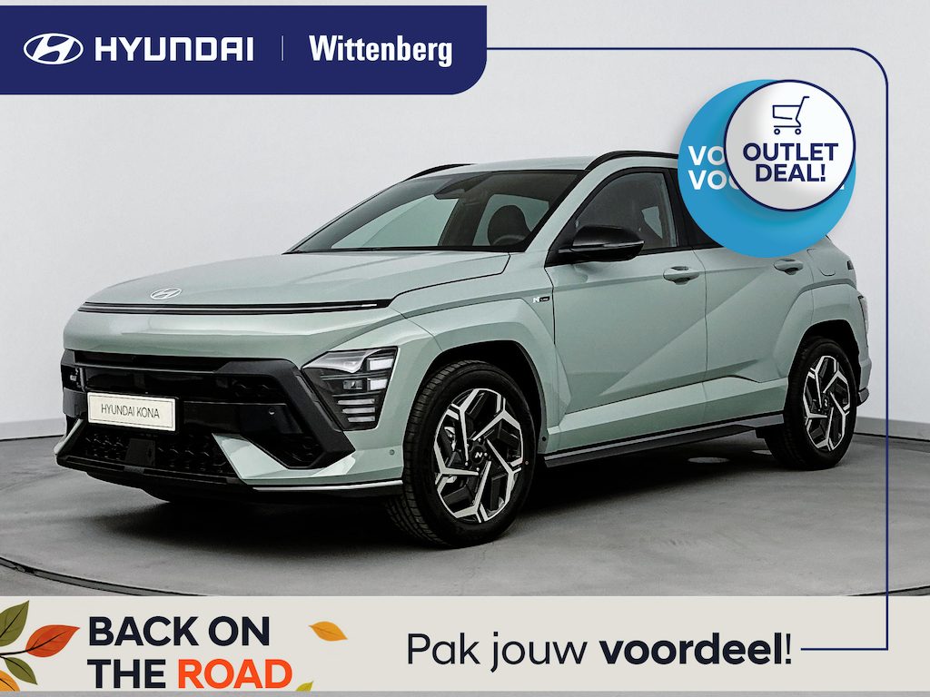 Hyundai Kona 1.6 GDI HEV N LINE | NAVI | CLIMA | CRUISE ADAPT. | CAMERA | APPLE CARPLAY & ANDROID AUTO | 18'' LM VELGEN | FABRIEKSGARANTIE GELDIG T/M 2-2031! |