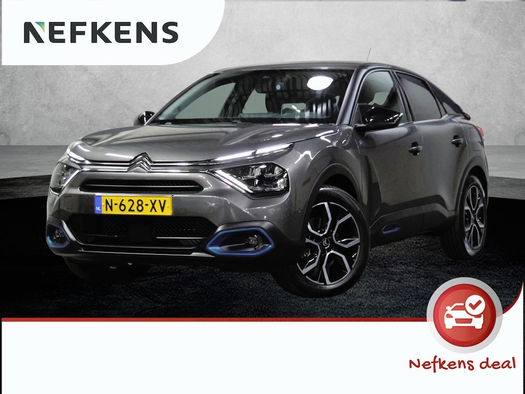 Citroën E-C4 Feel Edition 50 kWh 136PK | ACCU 93% | 1ste Eigenaar | Head-Up Display | Adaptive Cruise Control | Camera | Keyless | AppleCarPlay/AndroidAuto | Navigatie | Stoel/Stuur/VoorruitVerwarmd | LED | Stof/Lederenbekleding | Isofix | Parkeersensoren |