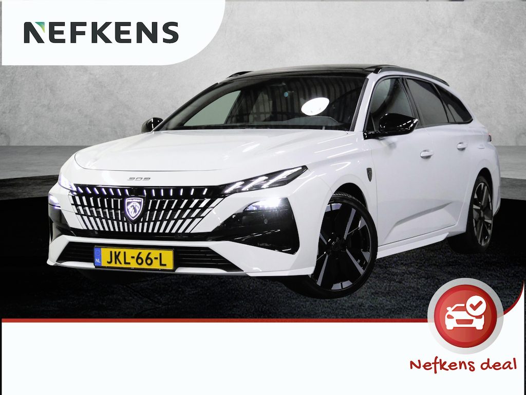 Peugeot 308 SW 1.6 Plug-in Hybrid 195PK GT | 1ste eigenaar | AUTOMAAT | Schuifkanteldak | FOCALSOUND | AppleCarPlay/AndroidAuto | Adaptive Cruise Control | StoelVerwarming | 360'Camera | Sfeerverlichting | Virt.Cockpit | Keyless | Isofix | Privacy Glass | Parkeersensoren | Electrische achterklep |