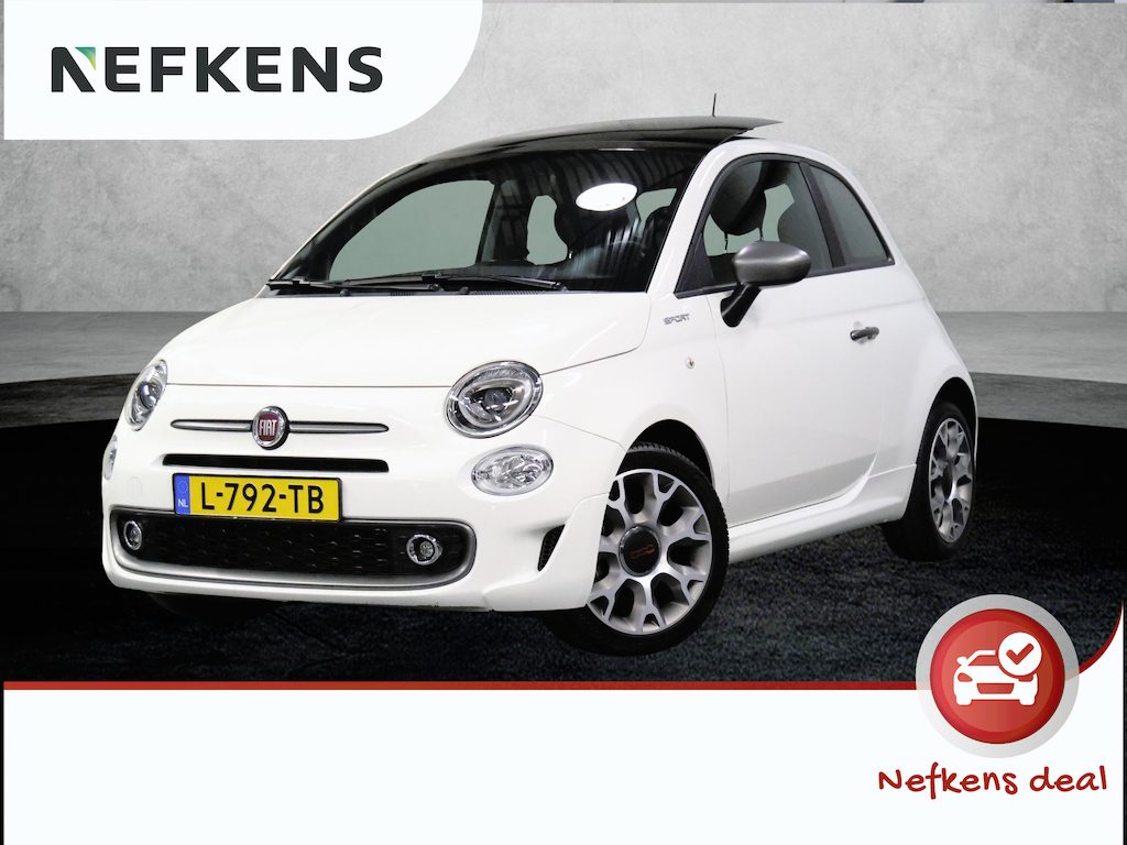 Fiat 500 1.0 Hybrid Sport | 1ste eigenaar | Schuif/Kanteldak | Climate Control | Cruise Control | AppleCarPlay/AndroidAuto | Parkeersensoren | Privacy Glass | Isofix |