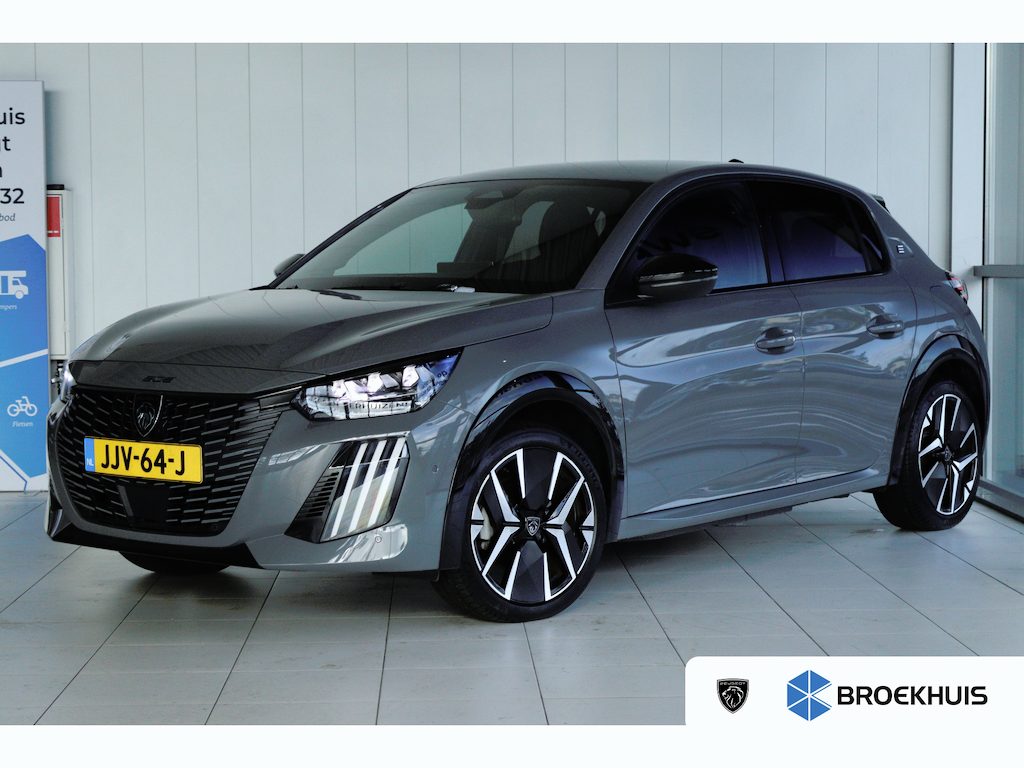 Peugeot e-208 GT Avantage 51 kWh | Adapt. Cruise | Stoelverwarming | 360 Camera | Massage | Carplay | Alcantara | Keyless | LED | Climate | 17 Inch |