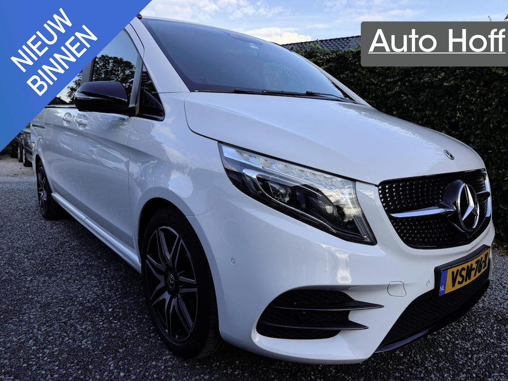 Mercedes-Benz V-klasse 300d Lang DC Avantgarde Edition | AMG | Night Pakket | Burmester | LED | Leer | Navi | Adapt. Cruise Control | Apple Carplay | PDC | Afn. Trekhaak | Privacy Glass | 1e eigenaar | Dealer onderhouden | Nieuwe APK!