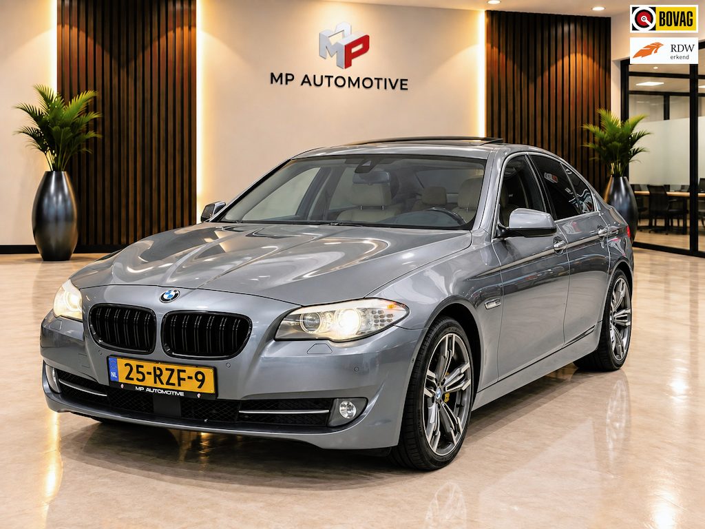 BMW 5-Serie 535i High Executive|Schuifdak|Softclose|Memory|Trekhaak|Leder|
