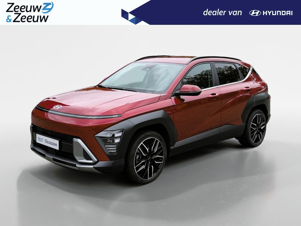 Hyundai Kona 1.6 GDI HEV Comfort Smart 19'' velgen Incl. resterend fabrieksgarantie! Zeer mooie uitvoering! ALS NIEUW!!