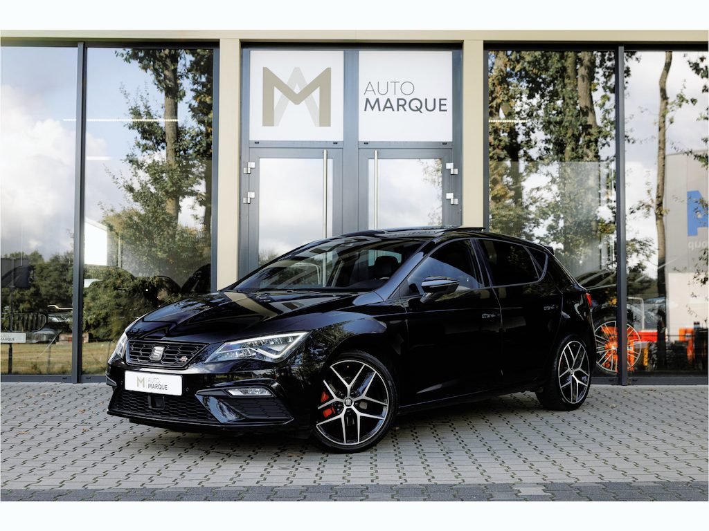 SEAT Leon 1.4 EcoTSI 150PK DSG Aut. | FR | Panoramadak | Elektrische Stoelen Leder | Virtual Cockpit | Full LED | 18" LM Velgen | Stoelverwarming | SEAT Sound | Adaptieve Cruise Control | Afneembare Trekhaak | Comfort Access |