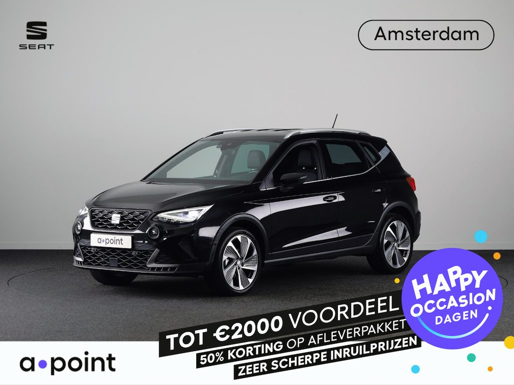 SEAT Arona 1.0 TSI FR Business Intense 110pk | Airco automatisch | Apple Carplay/Android Auto | Cruise control adaptief | Full-LED koplampen | Navigatiesysteem | Rijstrooksensor met correctie | Voorstoelen verwarmd | Lichtmetalen velgen 18",