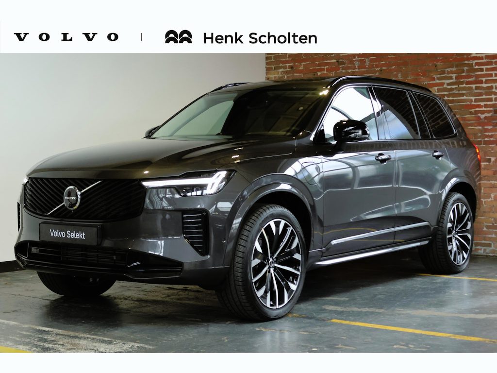 Volvo XC90 T8 Plug-in hybrid AWD Ultra Dark | High Performance Audio | Luchtvering | Massage in voorstoelen | 360° Parkeercamera | Parkeersensoren voor + achter | Panoramadak | Semi-Electrische Wegklapbare Trekhaak | Bowers & Wilkins Premium Audio | Google infotainmentr