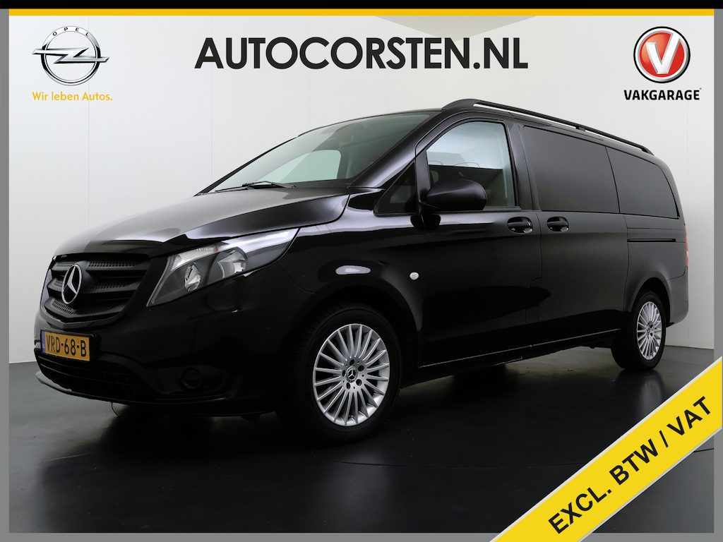 Mercedes-Benz Vito 114CDI Automaat Lang Dubbele Cabine Tourer 6-Persoons 2X Schuifdeur Euro 6 Airco Bluetooth Cruise Control Isofix Pdc Privacy Glas Lmv Licht-/regensensor 1e Eigenaar