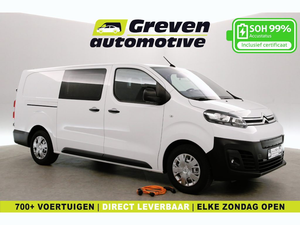 Citroën Jumpy Elektrisch Driver XL 50 kWh L3H1 | Snelladen | SOH 99% | Airco | Camera | Cruise | 3 Zits | Carplay | 2xSchuifdeur
