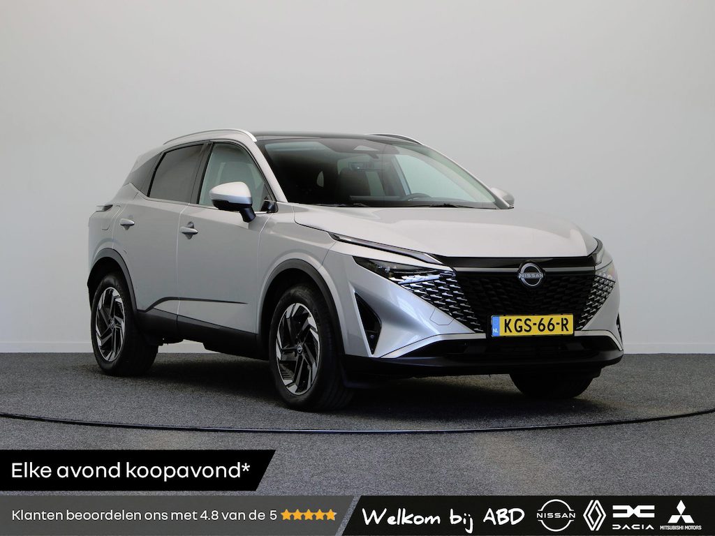 Nissan Qashqai 158pk MHEV Xtronic N-Connecta | Headup-display | Elektrisch achterklep | stoel-stuur & stoelverwarming | 1800 kg trekgewicht | panoramadak | Rondomzicht camera