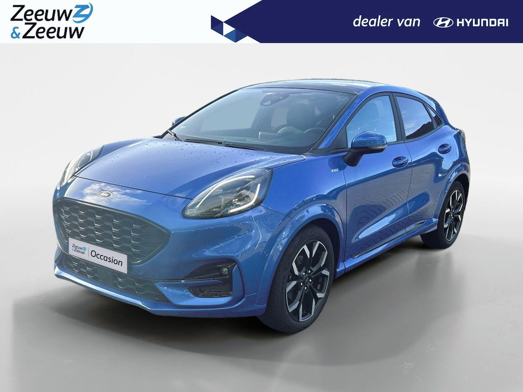 Ford Puma 1.0 EcoBoost Hybrid ST-Line X Panoramadak, zeer compleet! NU met 12 maanden garantie!