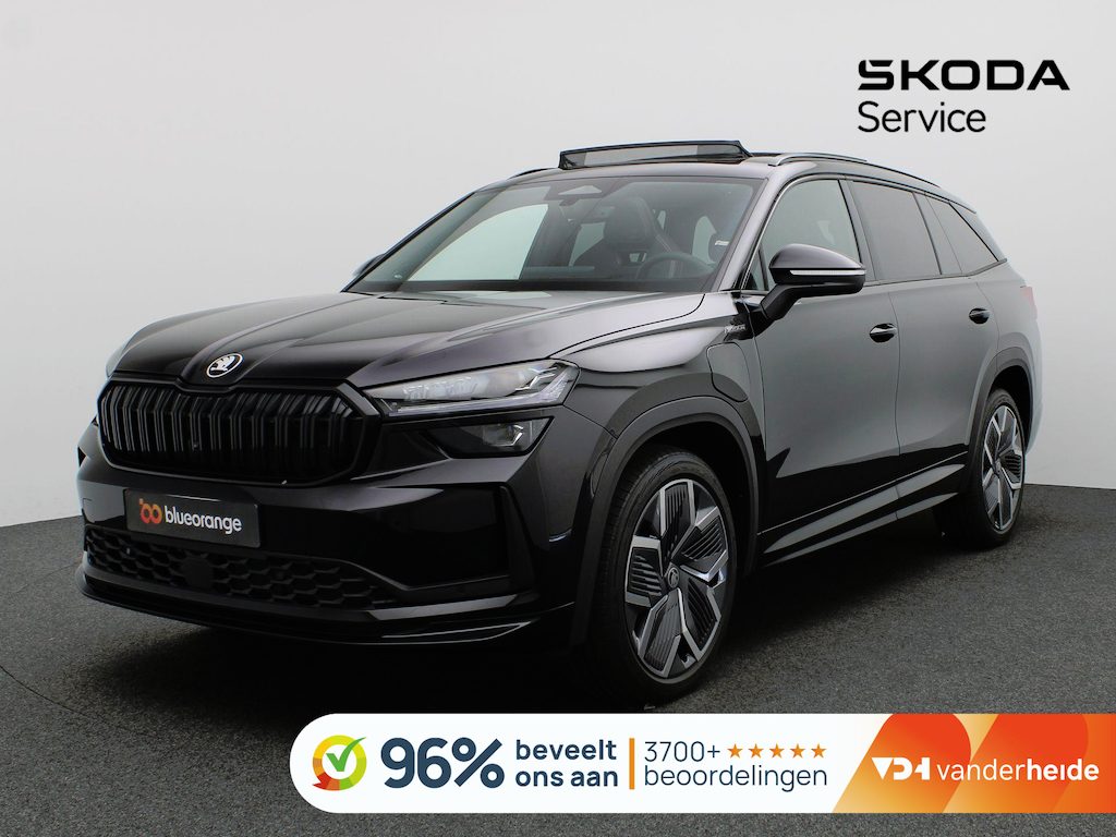 Skoda Kodiaq 1.5 TSI PHEV Sportline Limited 204PK DSG Canton, Memorystoel, Panoramadak, Trekhaak, 20" LM Velgen, Keyless, Achteruitrijcamera, Stoelverwarming, Elektr. Achterklep, Canton Audio