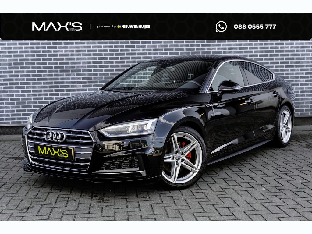 Audi A5 Sportback 1.4 TFSI S-Tronic Sport S-line Edition | Parkeersensoren | Audi Sound System | Navigatie | Elektrische Achterklep | Cruise Control | Climate Control | LED Koplampen | Lichtmetalen Velgen 18 inch | Sportstoelen | Sportonderstel | Alarm