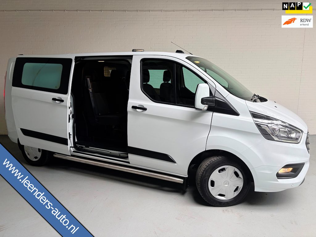 Ford Transit Custom Dubbel Cabine 320 2.0 TDCI 130pk euro6 L2H1 Trend 5 persoons, Airco, Navigatie, Trekhaak 2800kg, RIJKLAARPRIJS