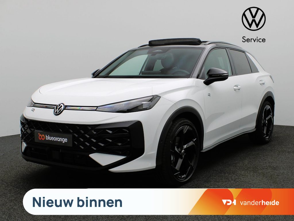 Volkswagen T-Roc 1.5 eTsi R-Line First Edition 150PK DSG Pano-Schuifdak, Trekhaak, Black Style, 20" LM Velgen, Keyless, Side Asisst, Matrix LED-Verlichting, Achteruitrijcamera